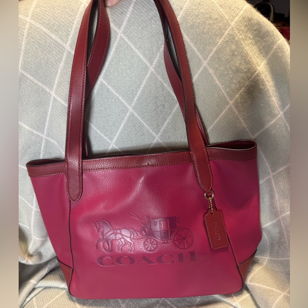 Coach - Tote 27 Colorblock w/Horse & Carriage 2021
EUC - Pebbled Leather